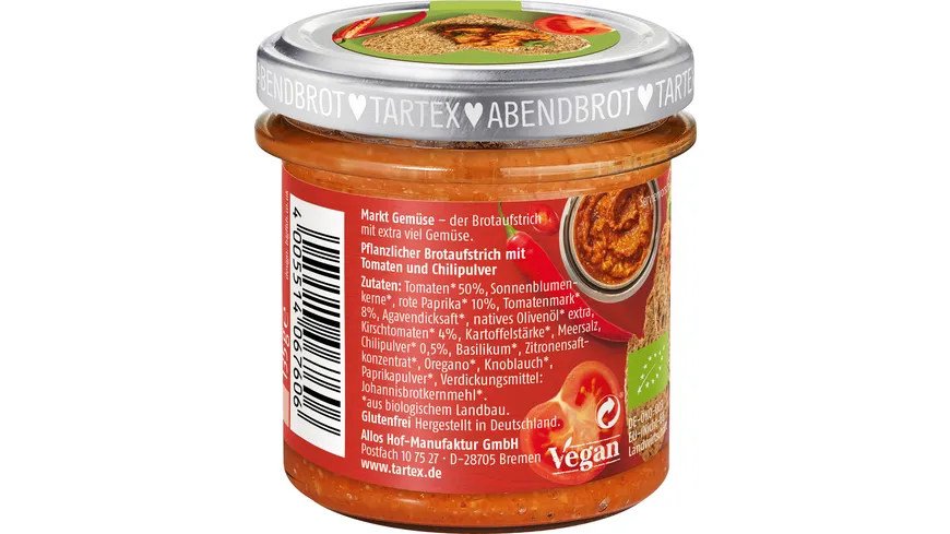 Tartex Marktgemüse Scharfe Tomate 135 g