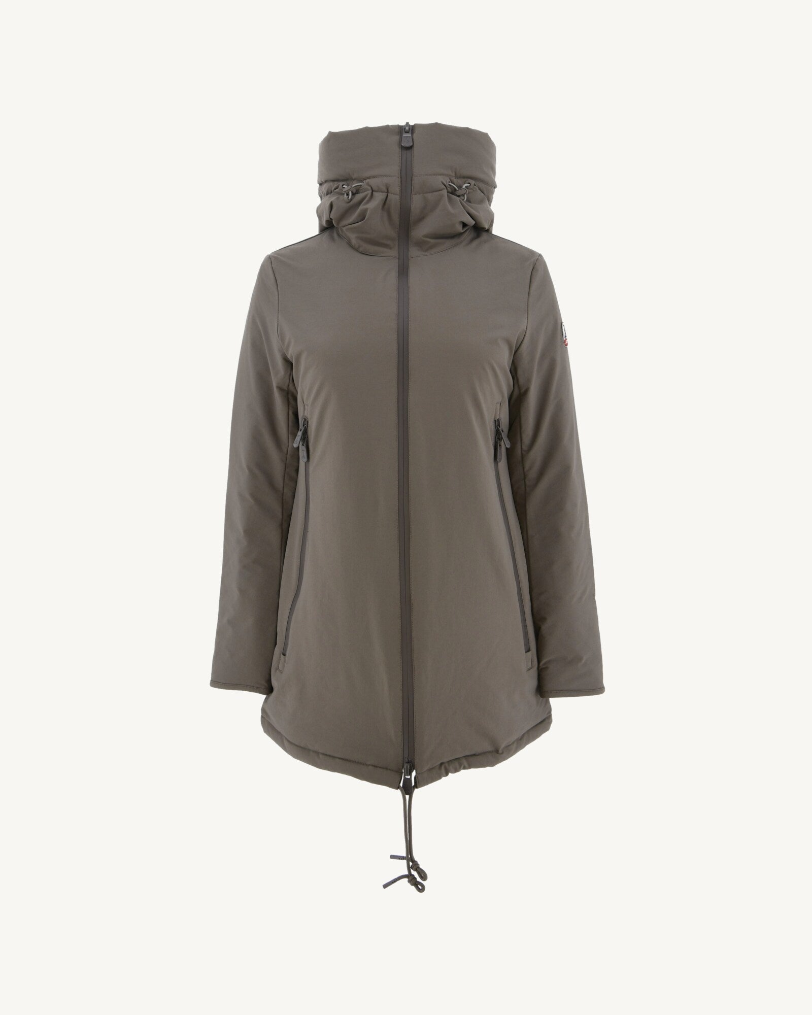 Doudoune à capuche Taupe Sibérie