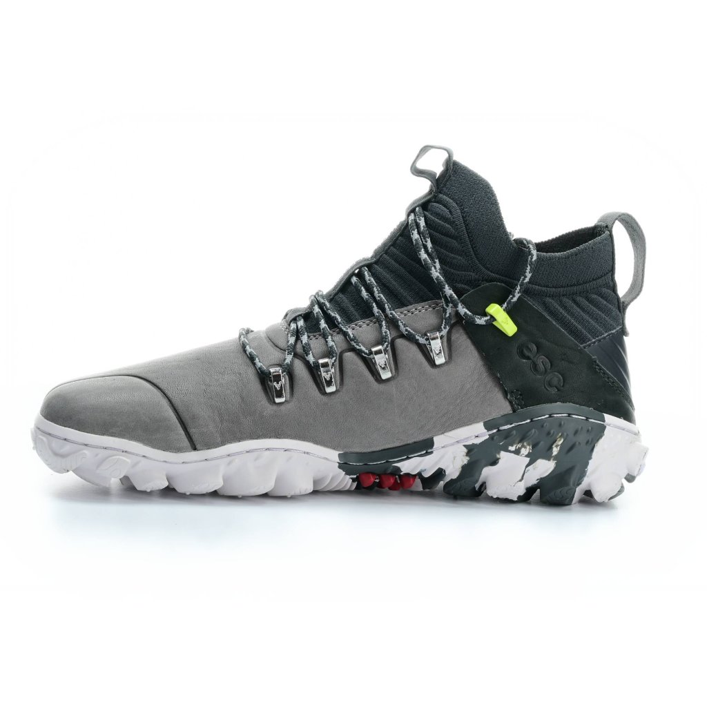Vivobarefoot Magna Forest ESC M Zinc Leather Barfuß-Wanderschuhe