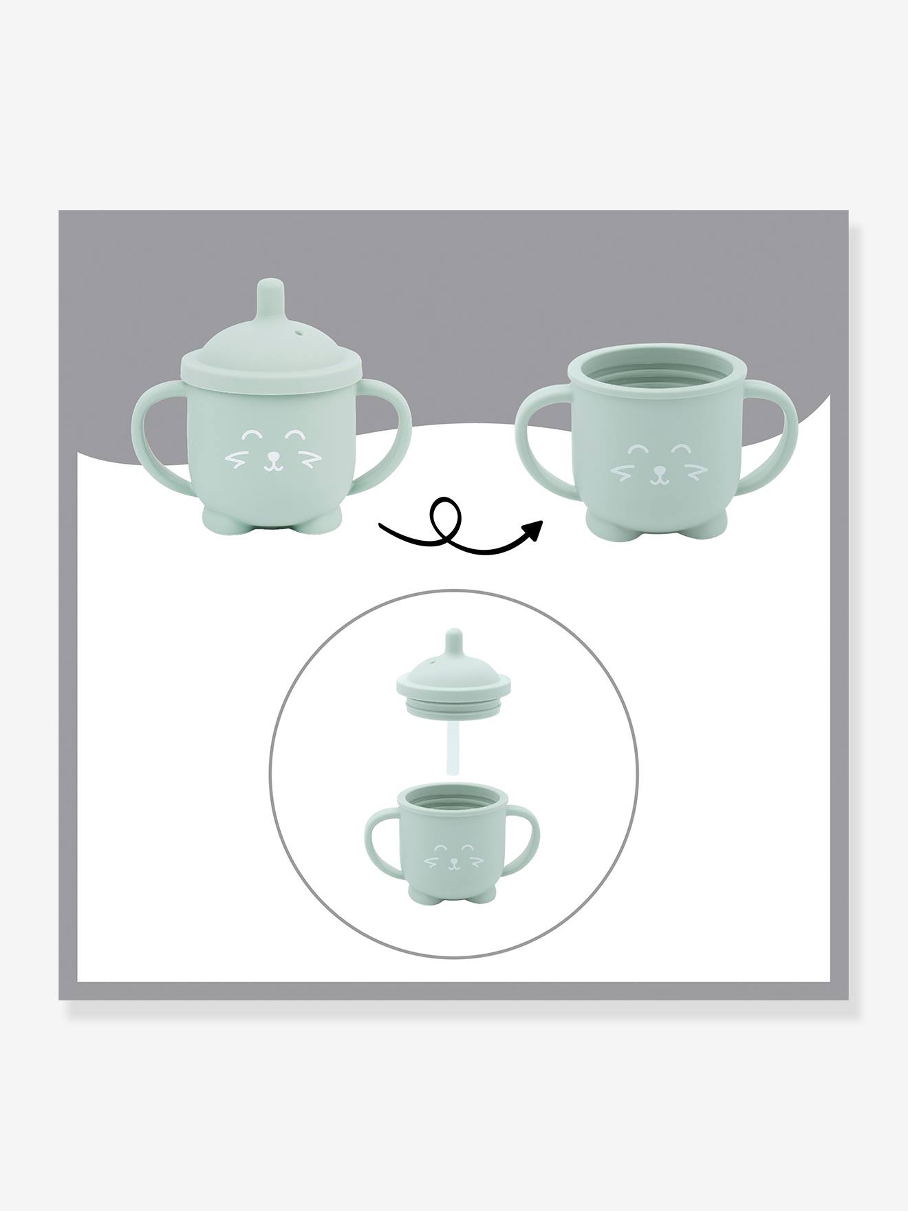 Tasse Isy BABYMOOV vert sauge
