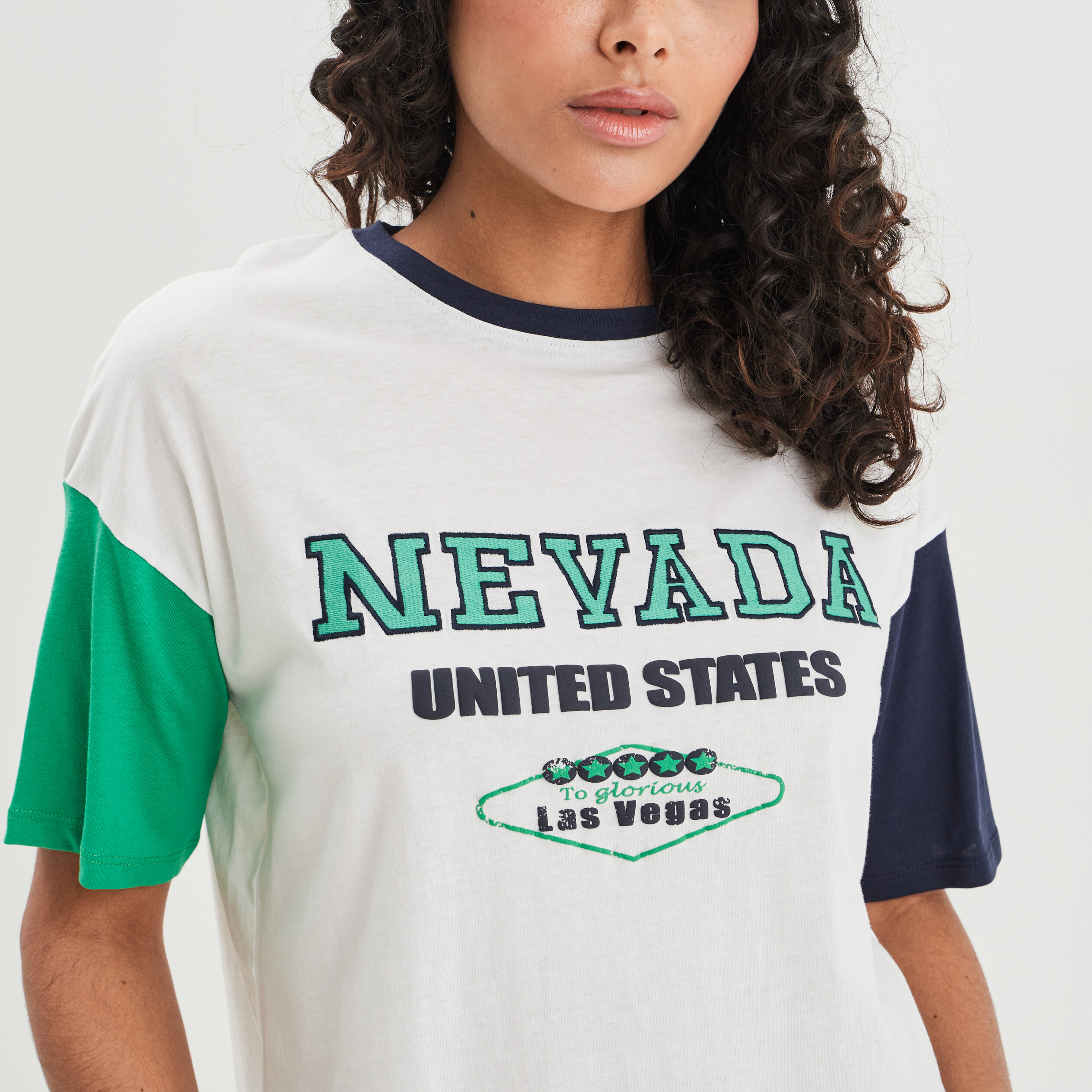 T-shirt manches courtes ivoire femme | La Halle