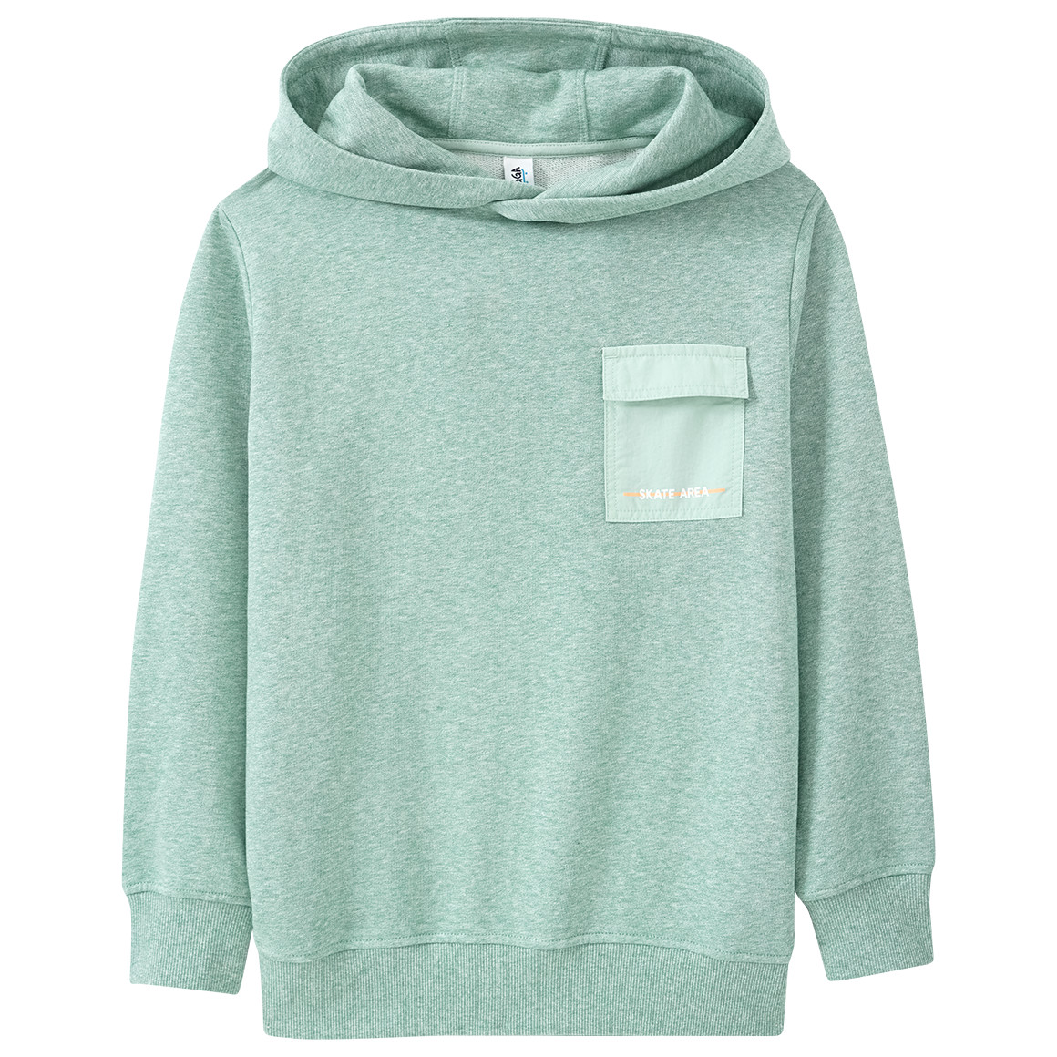 Jungen Hoodie mit aufgsetzter Tasche