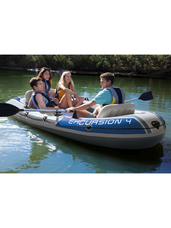 Intex Schlauchboot Excursion 4 mit Paddel und Pumpe 315x165x43cm in mehrfarbig günstig kaufen onesize