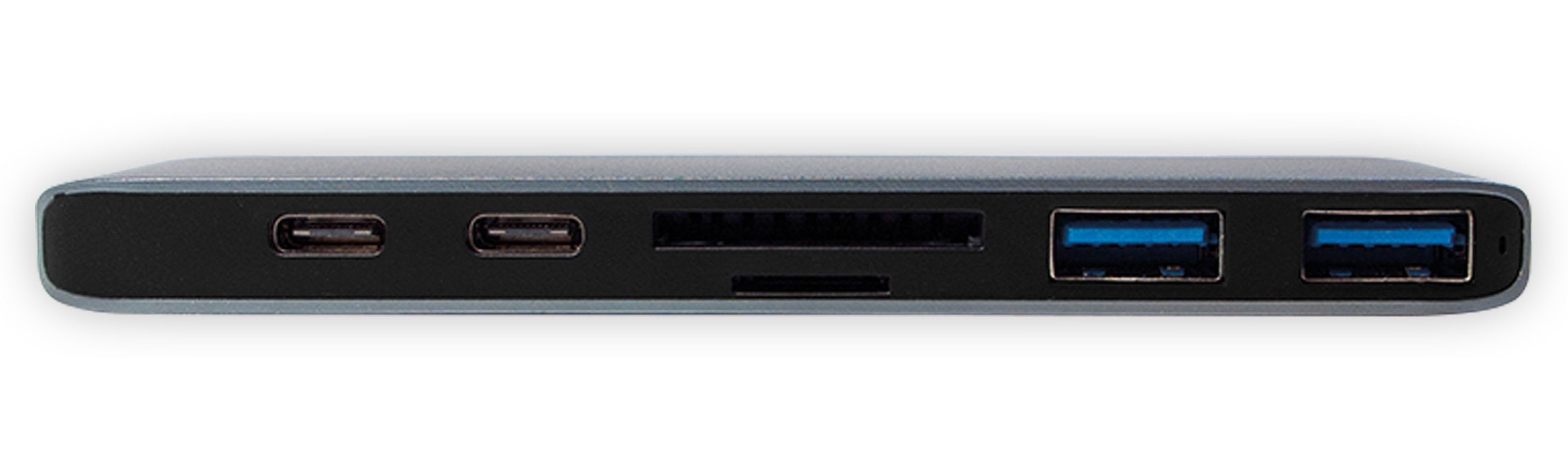 LogiLink LOGILINK USB-C Hub UA0302, 7in1, PD, 100W USB-Adapter