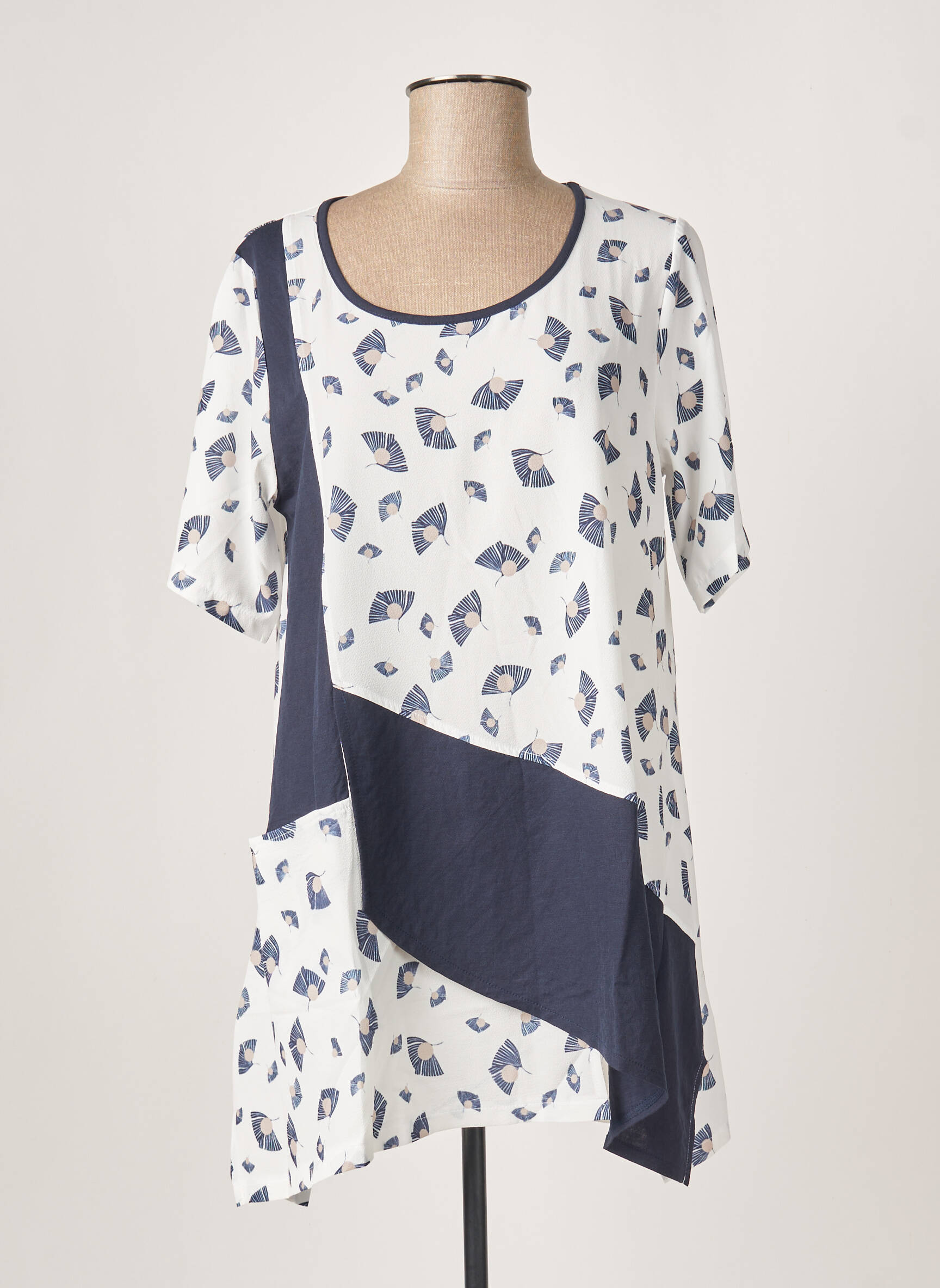 G Oze Tuniquemanchecourte Femme couleur bleu