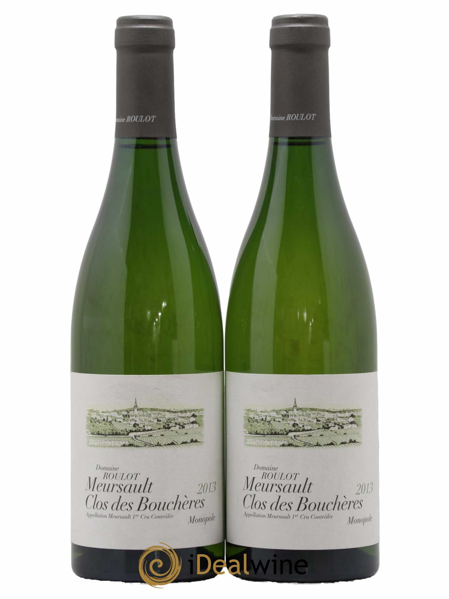 Meursault 1er Cru Clos des Bouchères Roulot (Domaine)  2013 - Lot de 2 Bouteilles