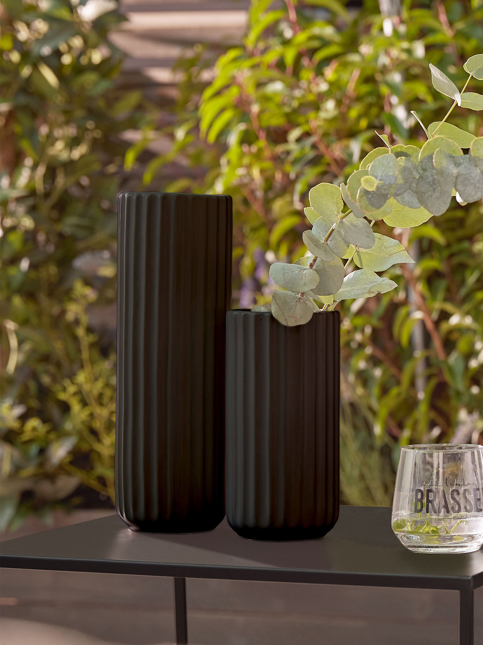 Lugu Deko-Vase, Schwarz