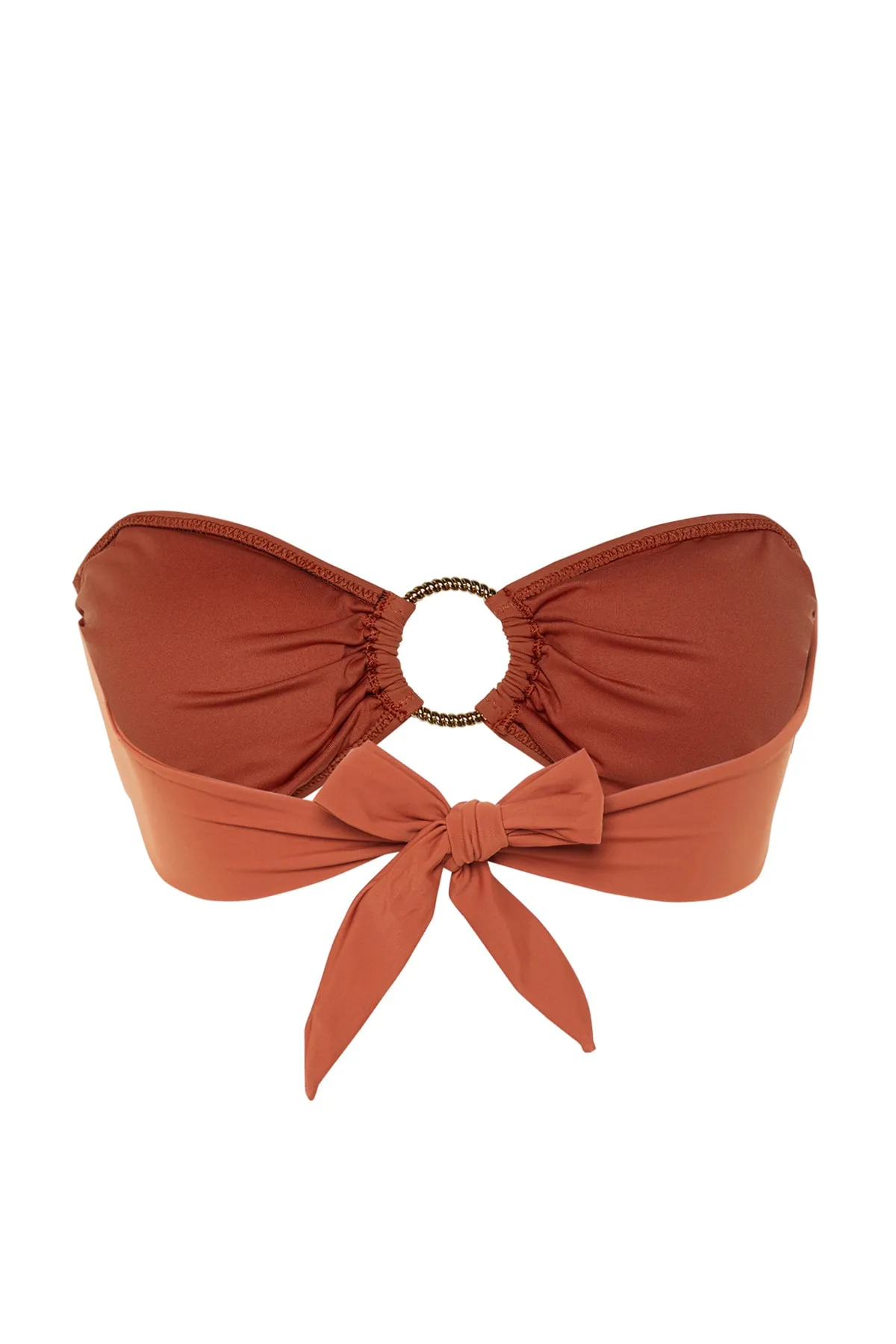Trendyol Collection  Tile Trägerloses Bikinioberteil mit Accessoires TBESS22BU00001