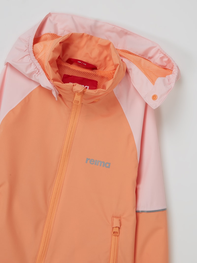 Windbreaker mit abnehmbarer Kapuze Modell 'Fiskare' in apricot