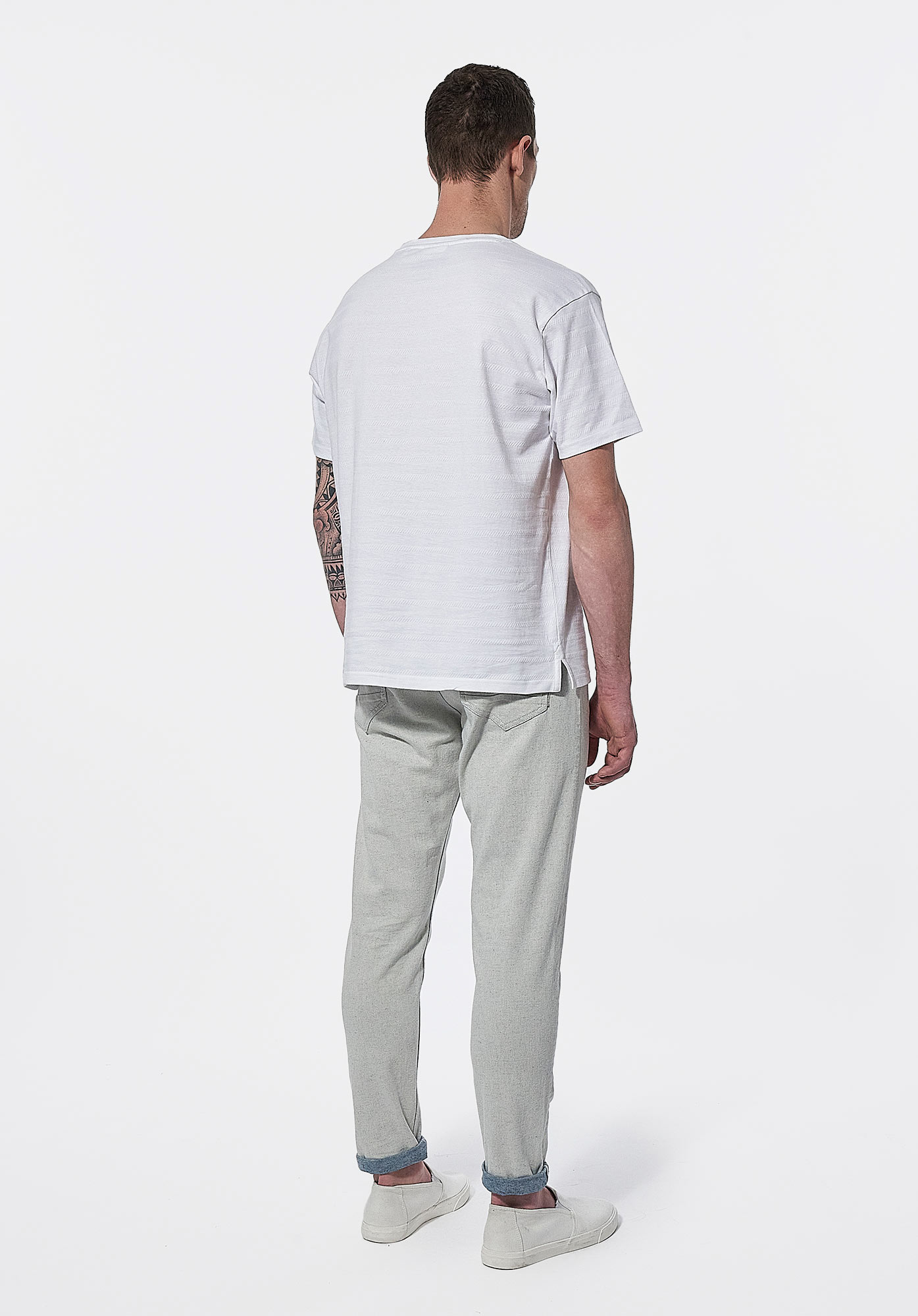 KYLAN  Jean relaxed cropped Homme
