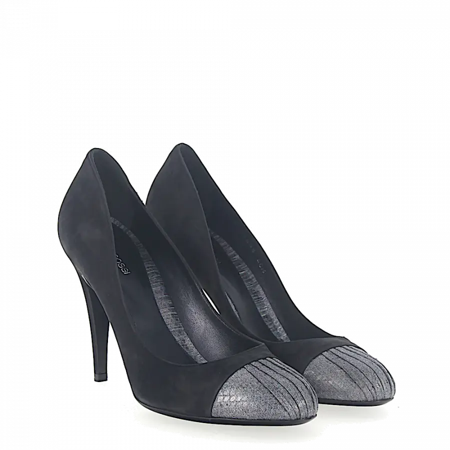 Sergio Rossi - Pumps Veloursleder Prägung schwarz - schwarz