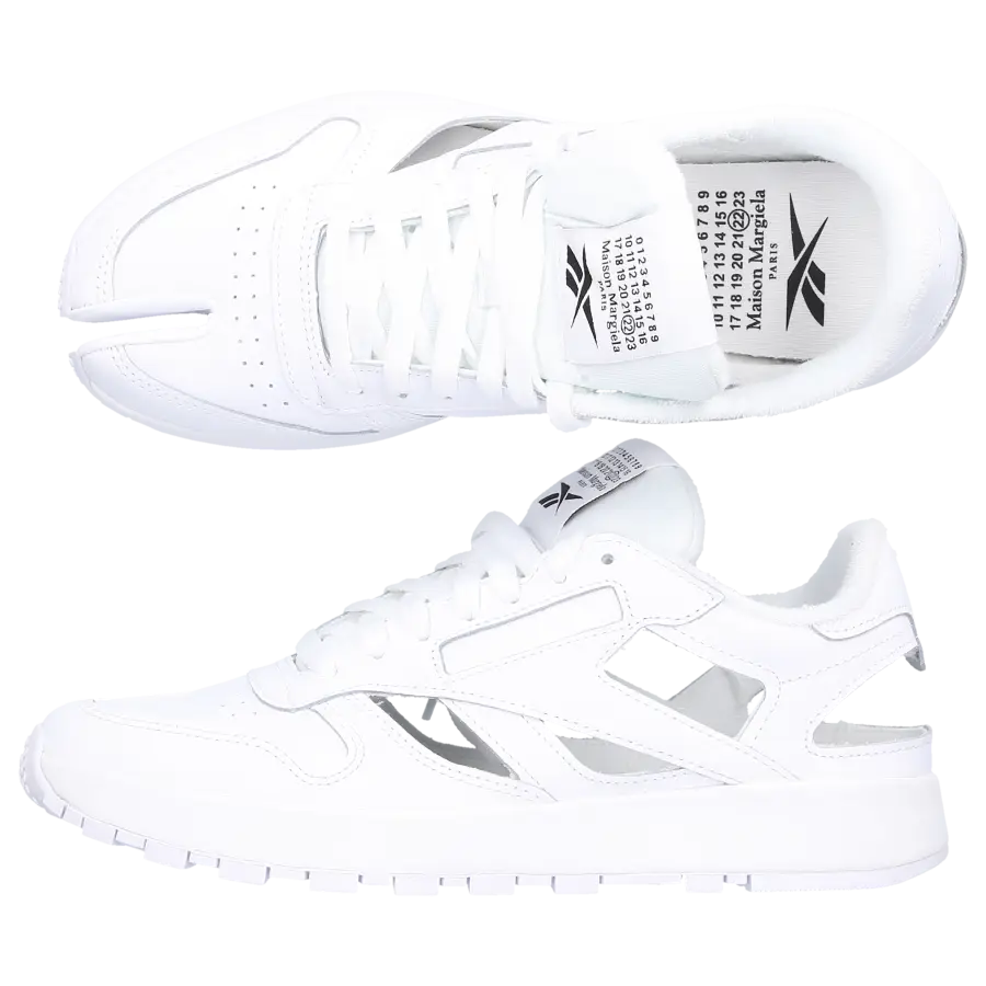 Maison Margiela - Sneaker low x REEBOK TABI Kalbsleder - weiß
