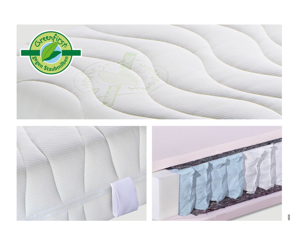 HN8 7-Zonen Taschenfederkernmatratze Green Diamond Smart, H3, 140x200