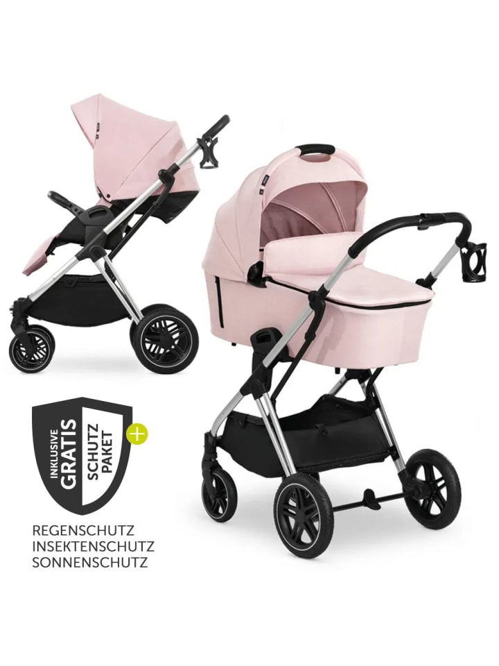 Hauck Kombi-Kinderwagen Vision X Duoset Silver in rosa günstig kaufen onesize