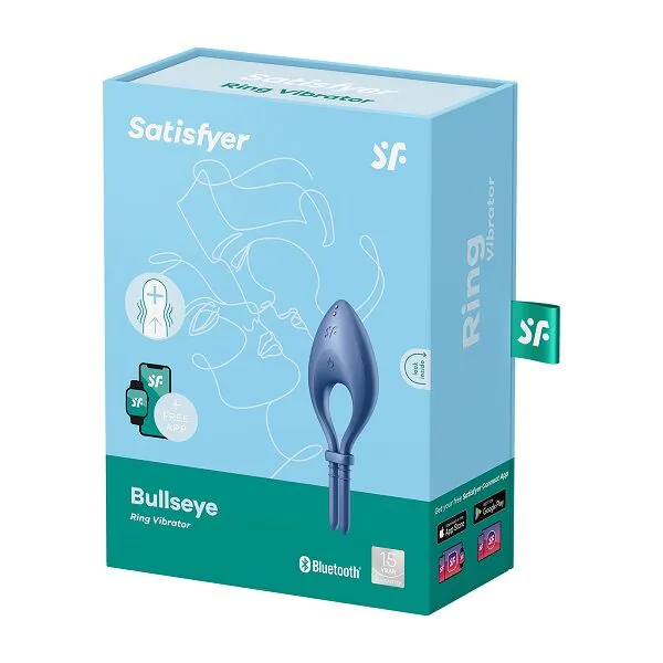 Satisfyer Pierścień Bullseye Connect App Blå
