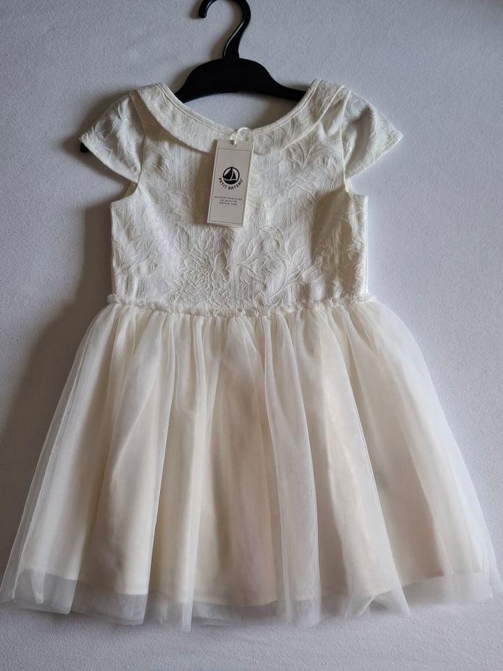 PETIT BATEAU Kleid in Weiß günstig kaufen 104