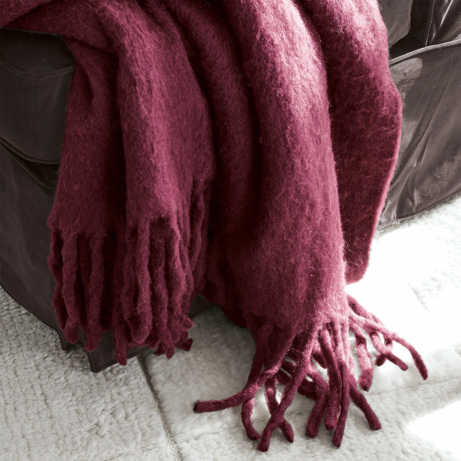 Abschirmdecke, Plaid Allonnes lila, Mirabeau