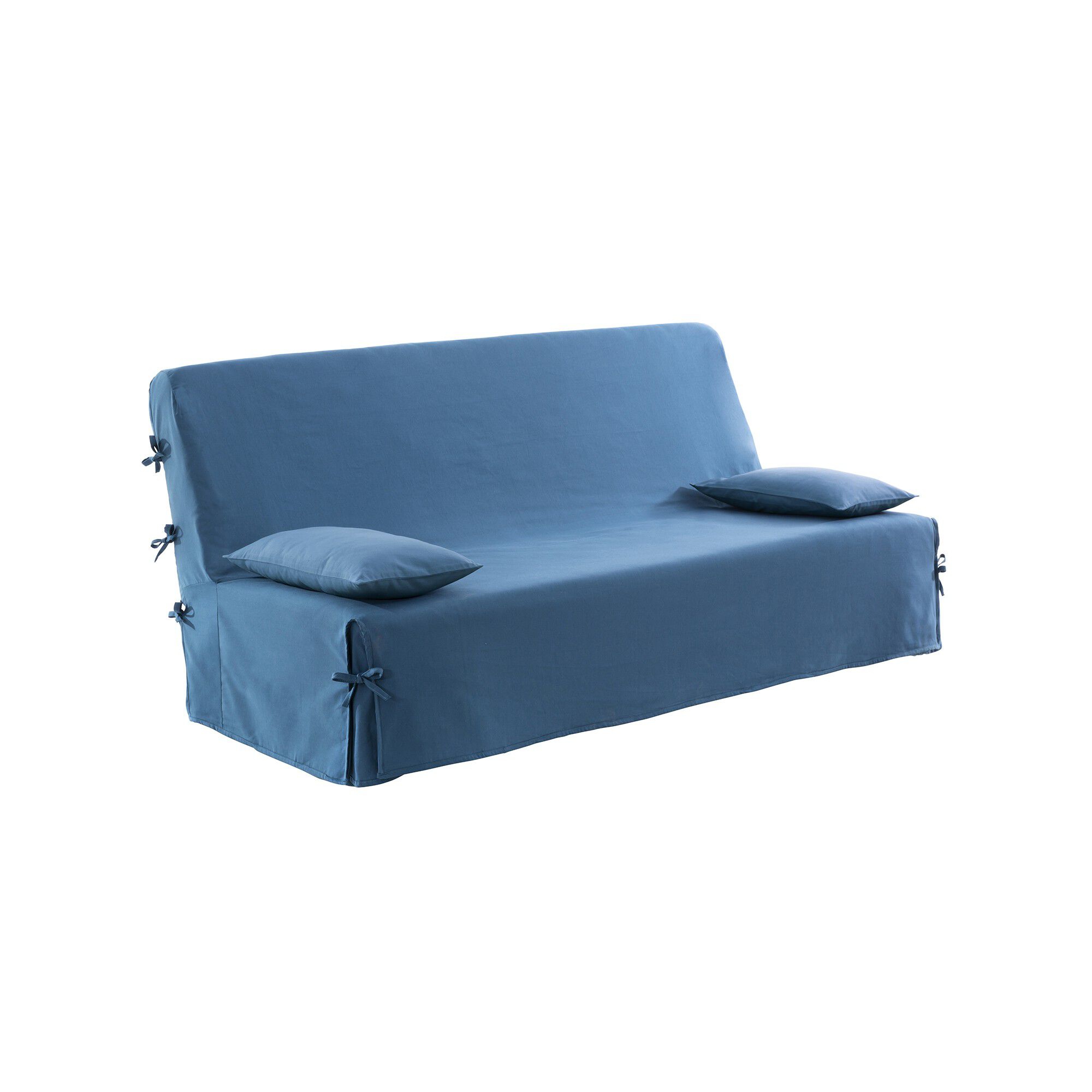 Housse clic-clac standard coton bachette uni