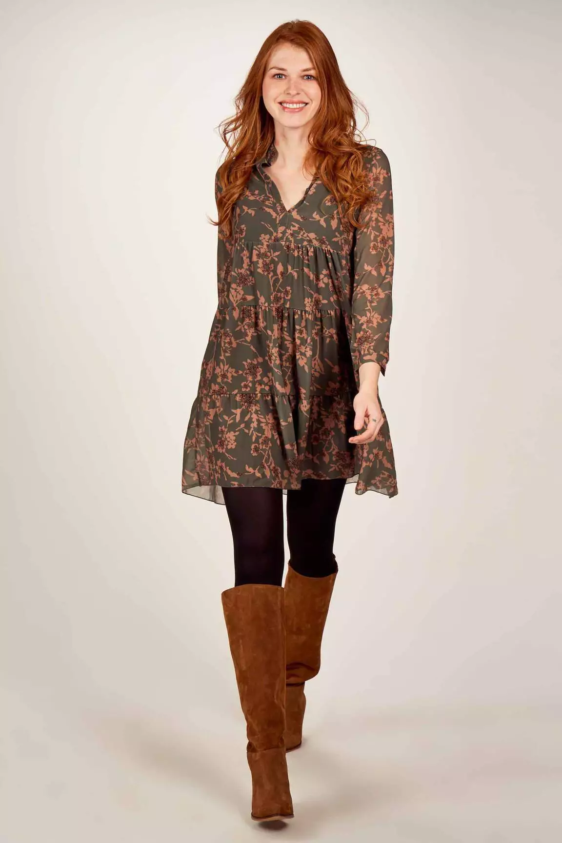 Zabaione Robes Mi Longues Femme couleur vert