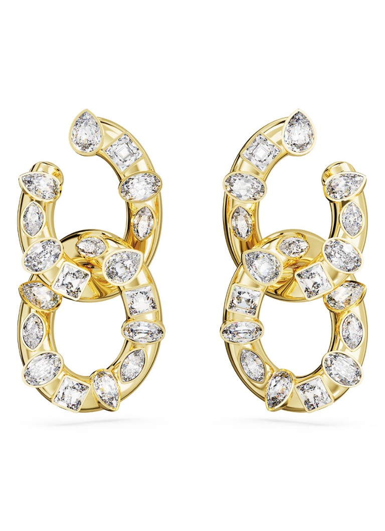 Swarovski Dextera gold-plated stud earrings