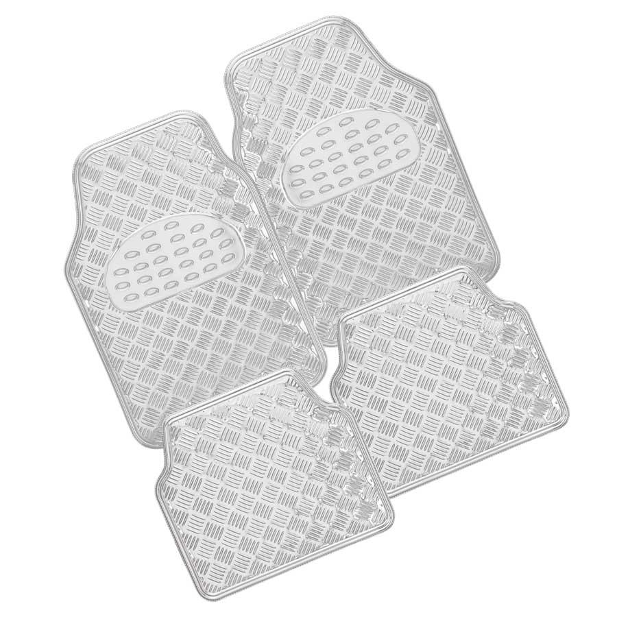 ATU Gummi-Fußmatten Set in Riffelblech-Optik, 4-teilig - ATU