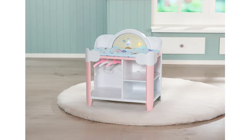 Baby Annabell - Day & Night Wickeltisch mit Auflage und 3 Kleiderbügeln