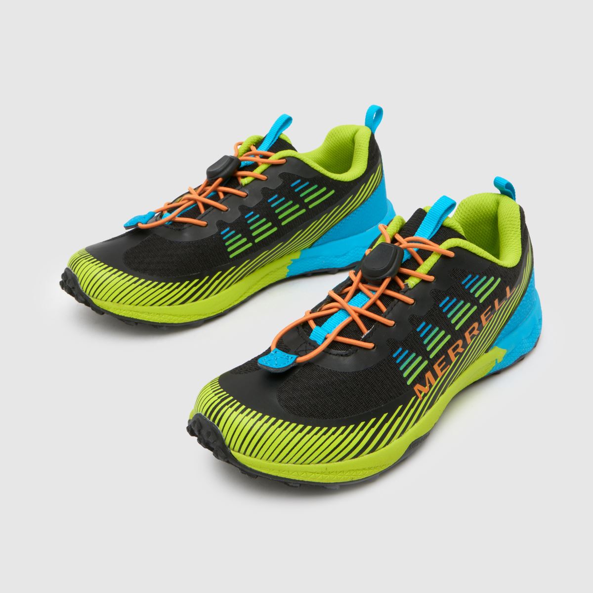 Merrell marinblå och gröna agility peak pojkar/ungdomsskor
