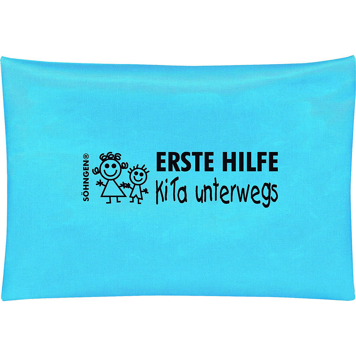 Erste-Hilfe-Tasche KITA UNTERWEGS blau, befüllt mit kleinkindgerechtem Verband- & Rettungsmaterial