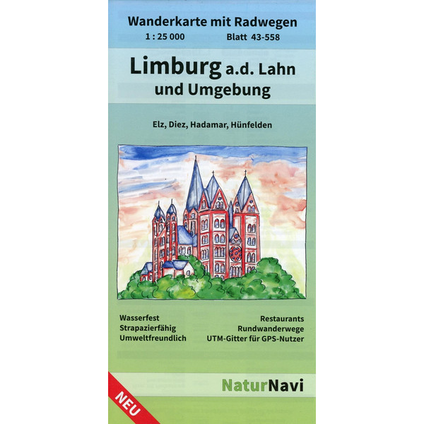 Limburg a.d. Lahn und Umgebung 1 : 25 000, Blatt 43-558 - Wanderkarte