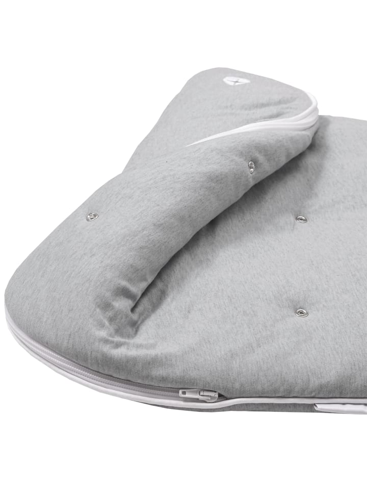 nordic coast company  Baby Schlafsack Grau mit Spitze günstig kaufen