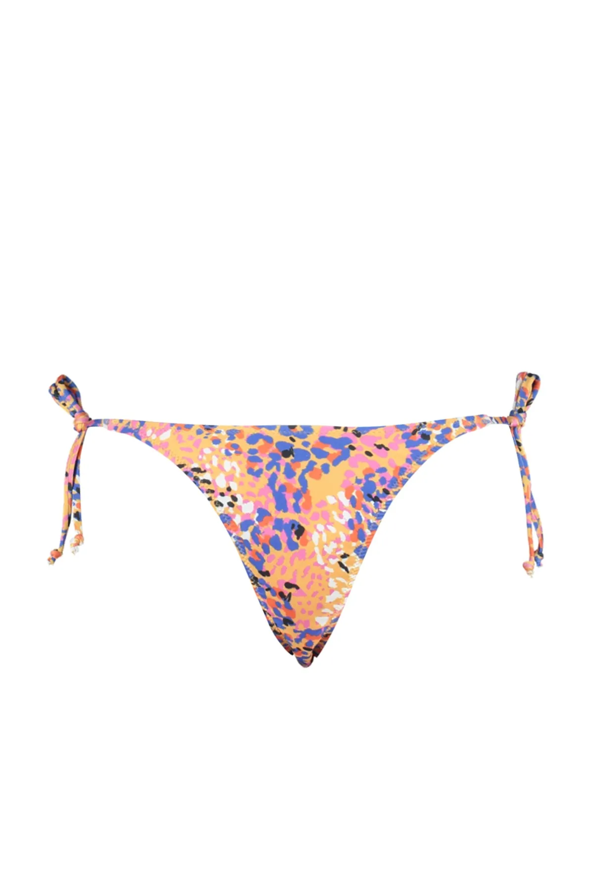 Trendyol Collection  Abstrakt gemusterte Bikinihose zum Binden mit hohem Beinausschnitt TBESS23BA00089