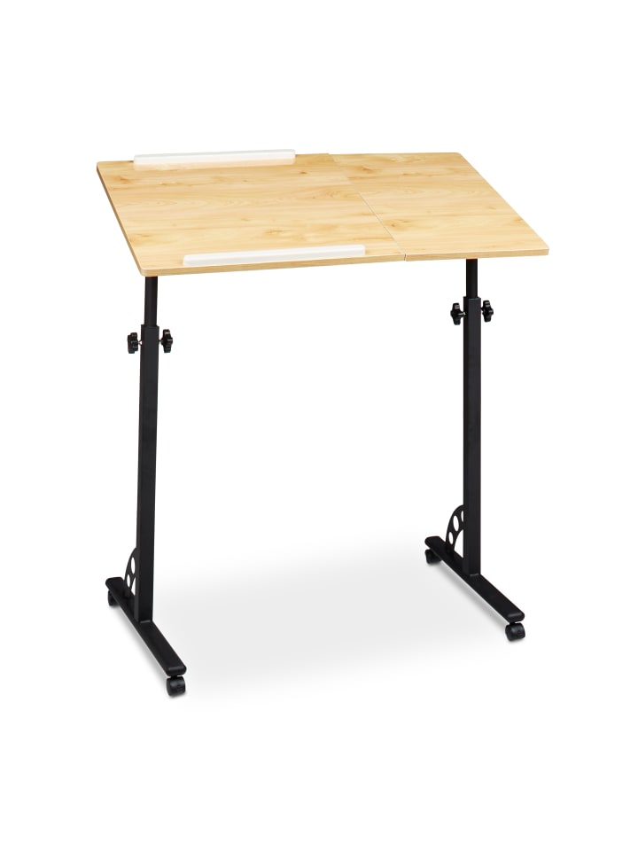 relaxdays Laptoptisch in Natur - (B)80 x (H)110 x (T)50 cm günstig kaufen onesize