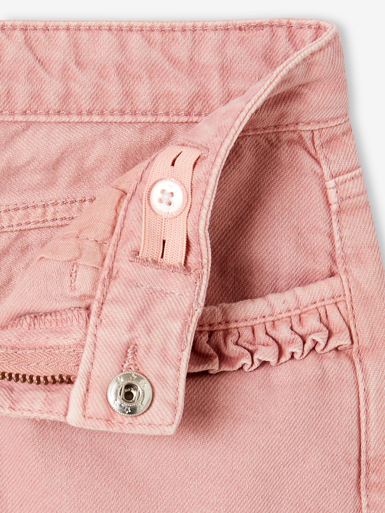 Vertbaudet Gerade Mädchen Hose, Hüftweite SLIM - blush