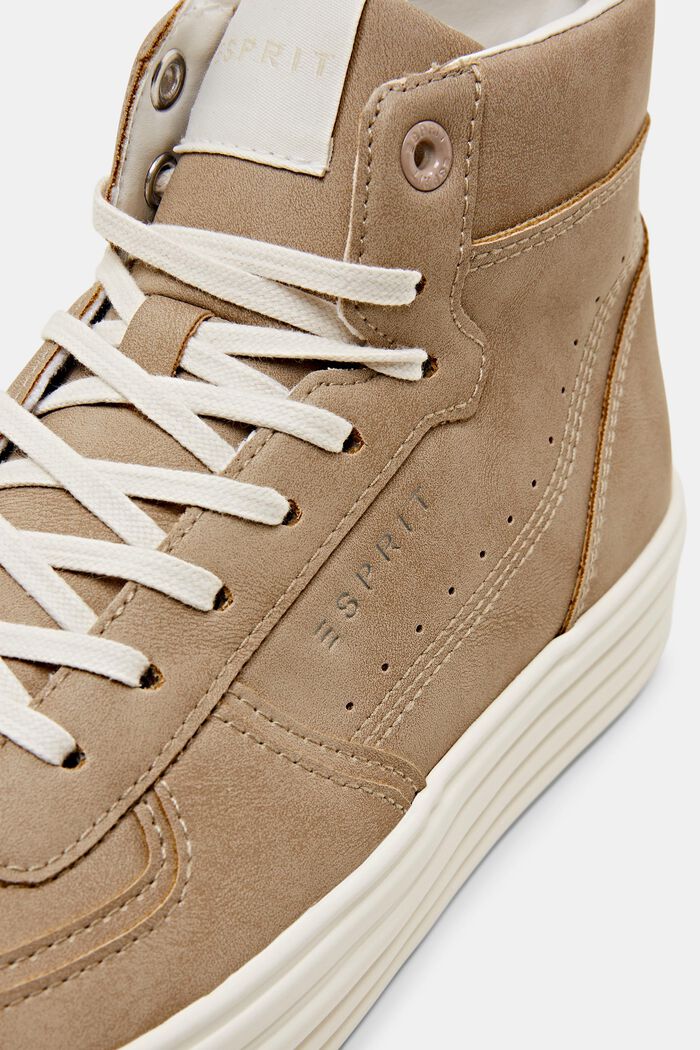 High Top-Sneaker in Glattlederoptik