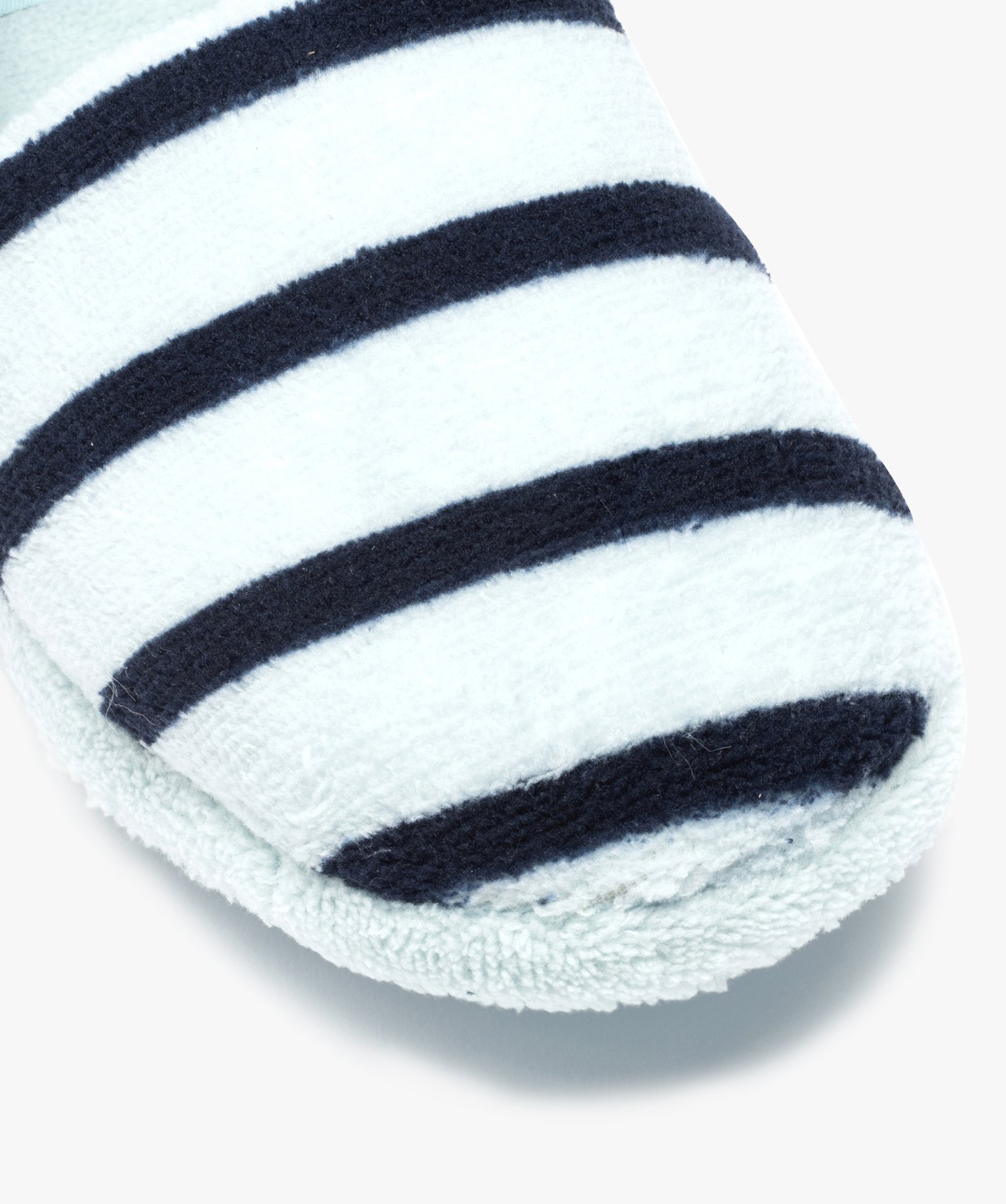 Chaussons Garçon en velours à rayures - Apollo bleu | GEMO