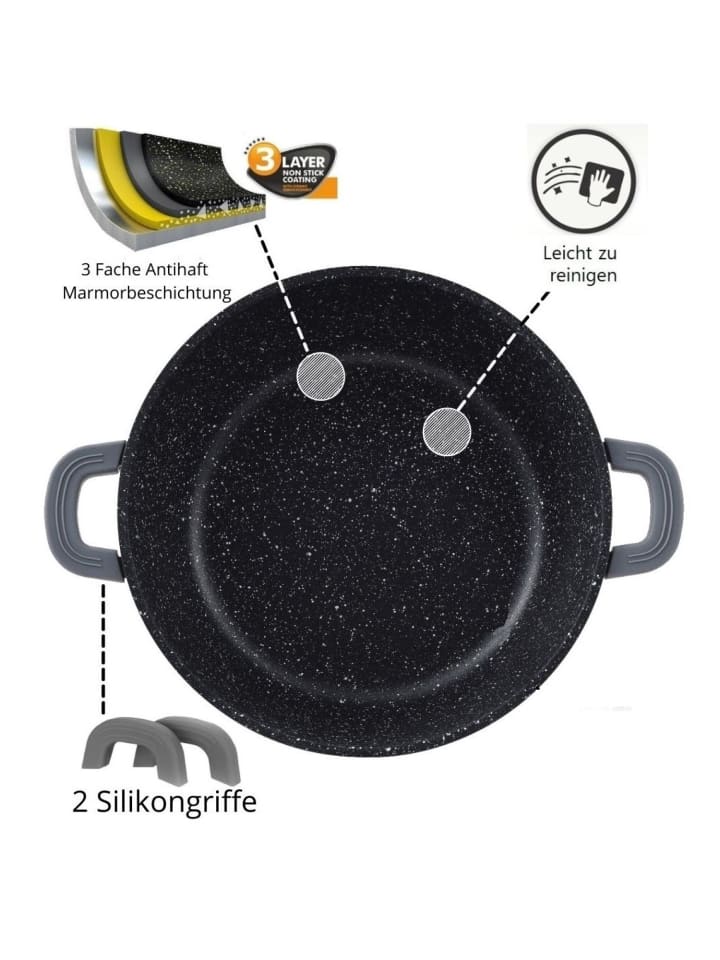 Cheffinger Aluguss Tajine Tagine Ø32cm Induktion Silikongriffe Gartopf in Burgundy günstig kaufen onesize