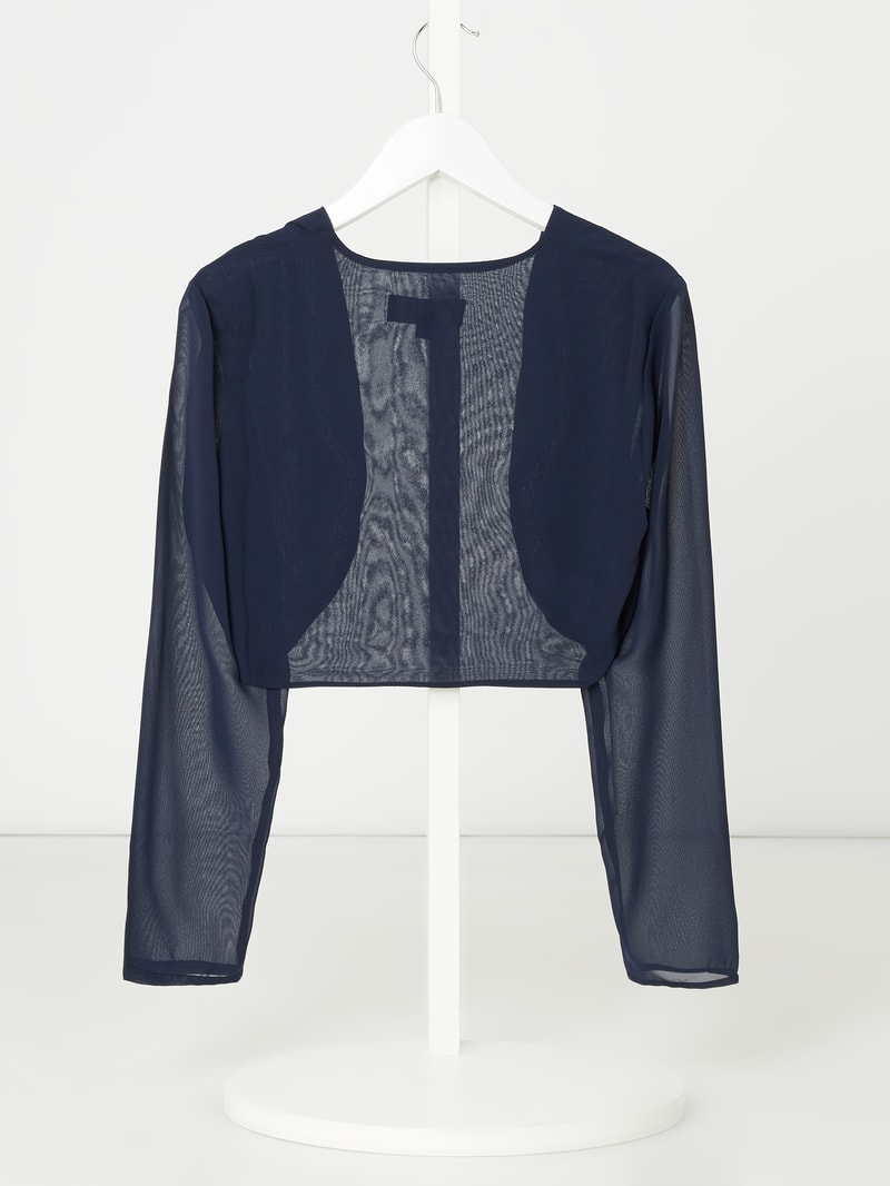 Bolero aus Chiffon in marineblau