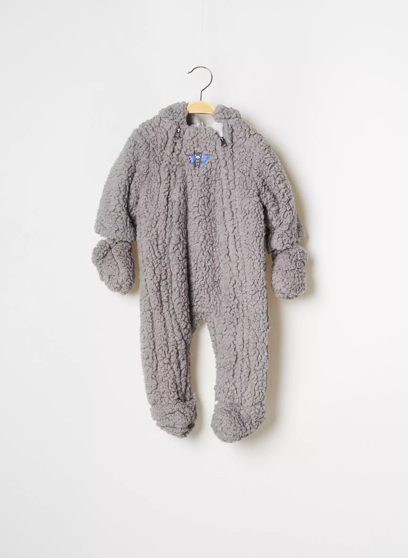 3 Pommes Barboteuses Enfant couleur gris
