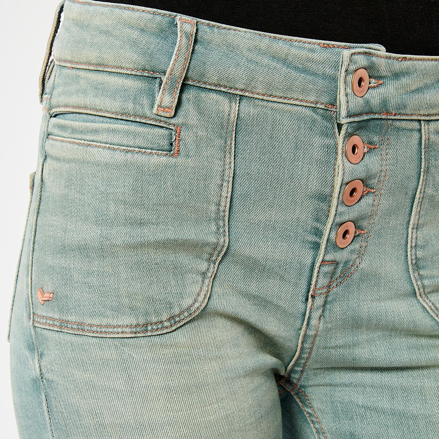 LUCKY  Jean bootcut bleu Femme