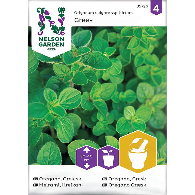 Nelson garden Frø Oregano Gresk
