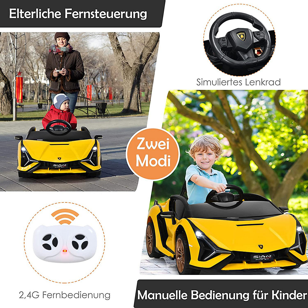 Elektroauto Lamborghini 2.4G Fernbedienung 3-8 Jahre