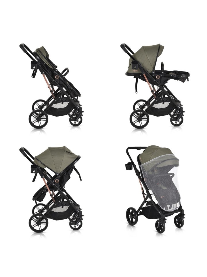 Moni Kombikinderwagen Rafaello 2in1 in grün günstig kaufen onesize