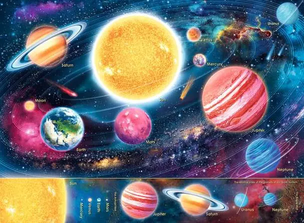 Kinderpuzzle ab 9 Jahren - Unser Sonnensystem - 300 Teile