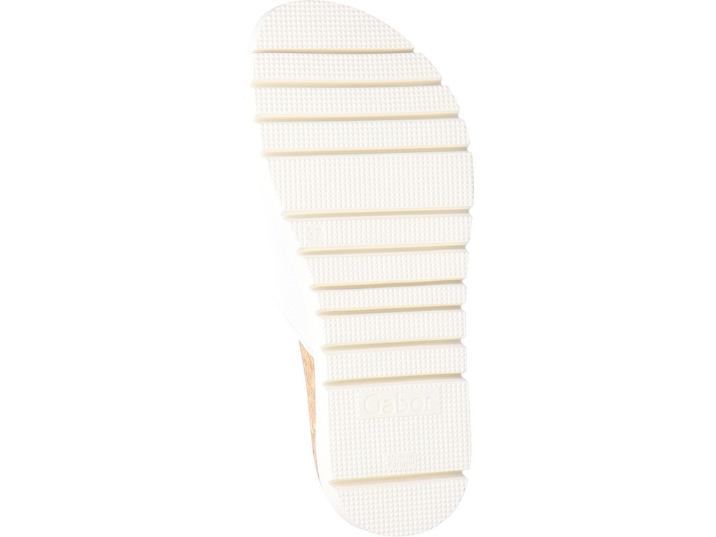 GABOR Sportliche Sandalen weiss Gabor Fashion Pantolette 23.741.21 Weiß