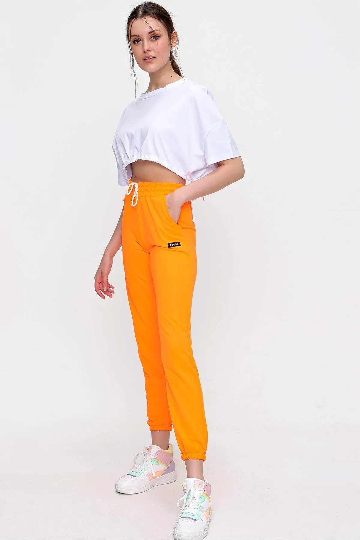 Trend Alaçatı Stili  Jogginghose - Orange - Jogger