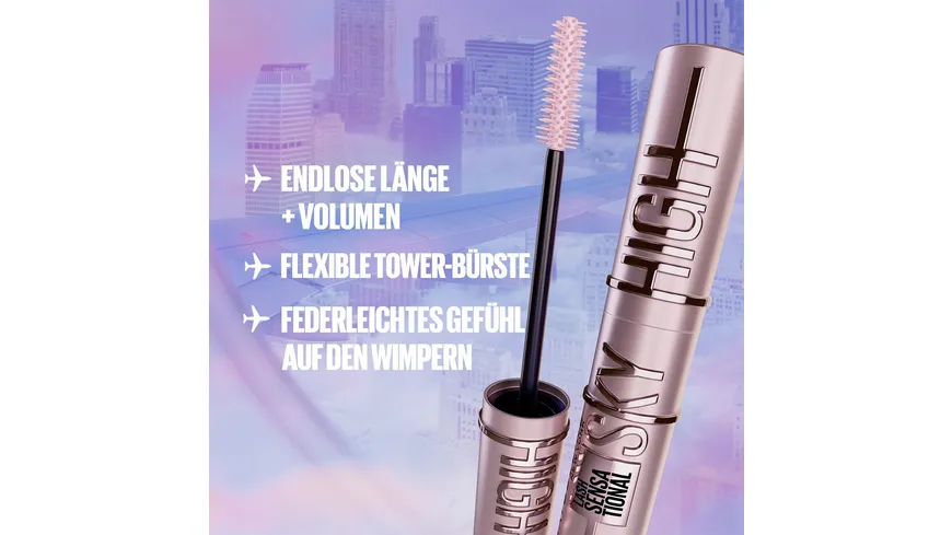 MAYBELLINE NEW YORK Mascara Sky High Burgundy Haze burgundy haze