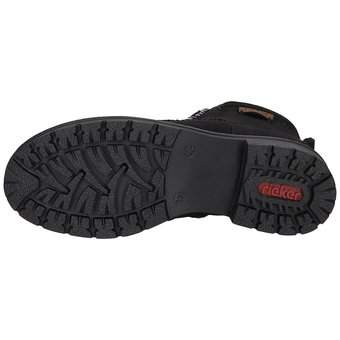 Rieker Schnür Boots in schwarz