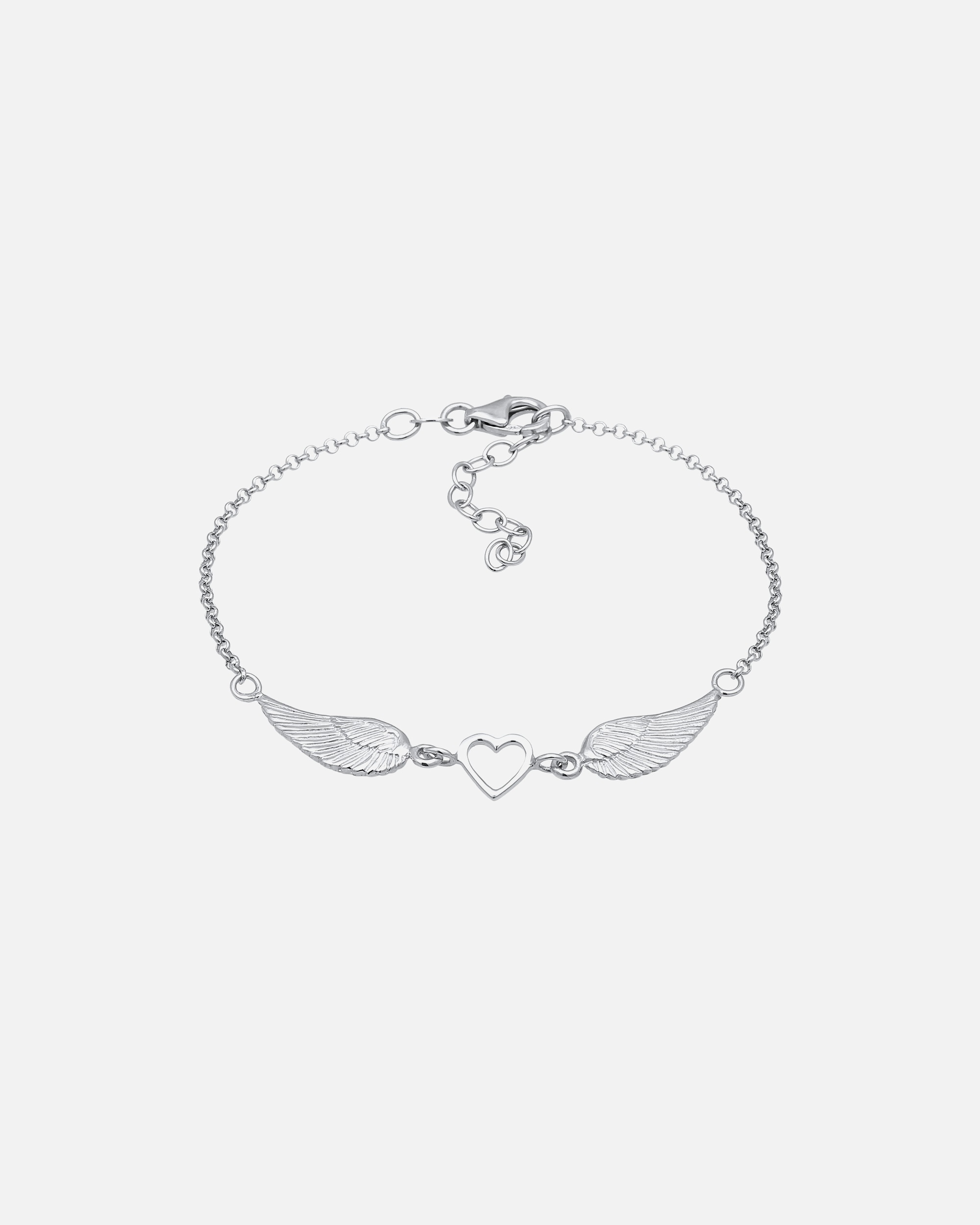 Ciondolo a forma di cuore e ala da donna Elli in argento sterling 925