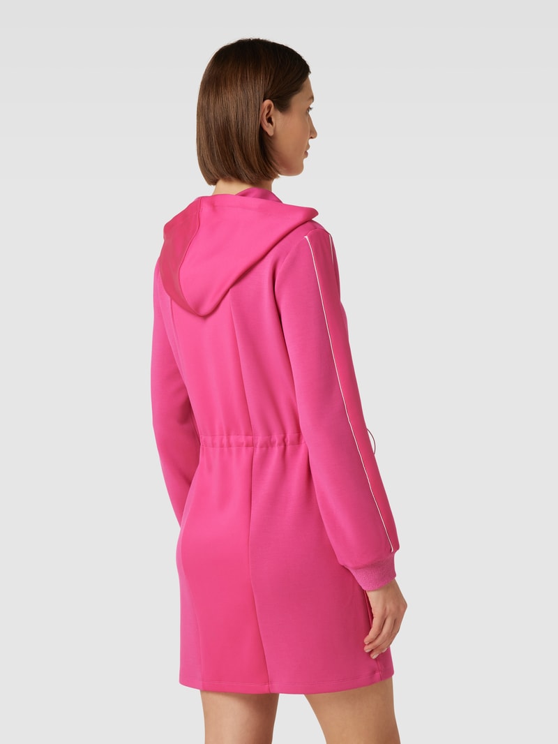 Sweatkleid mit Kapuze in pink
