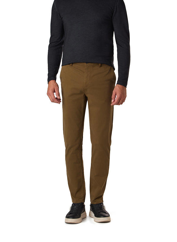 BOSS Orange, Chino, Baumwolle, braungrün
